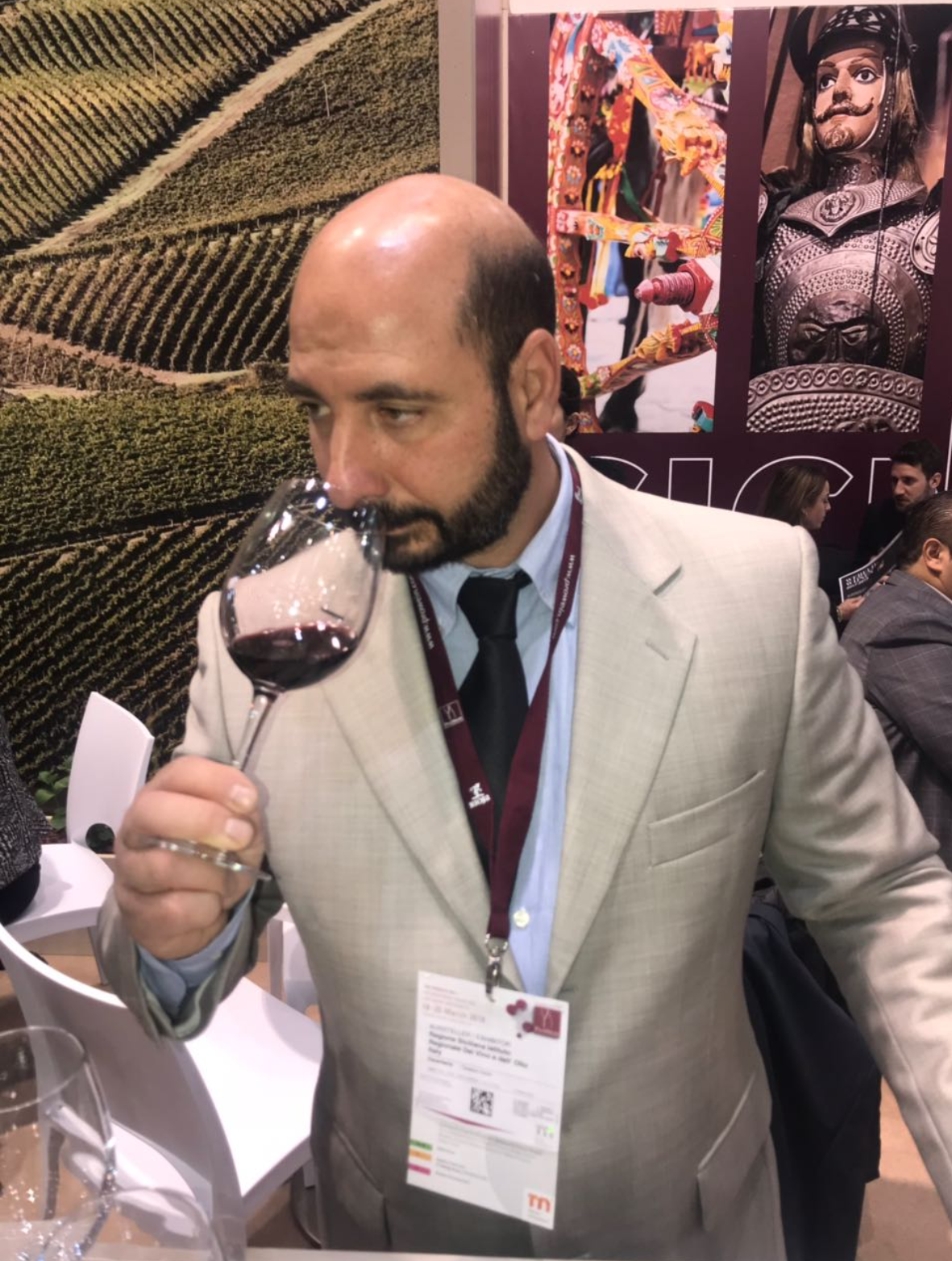 Angelo Massaro in degustazione